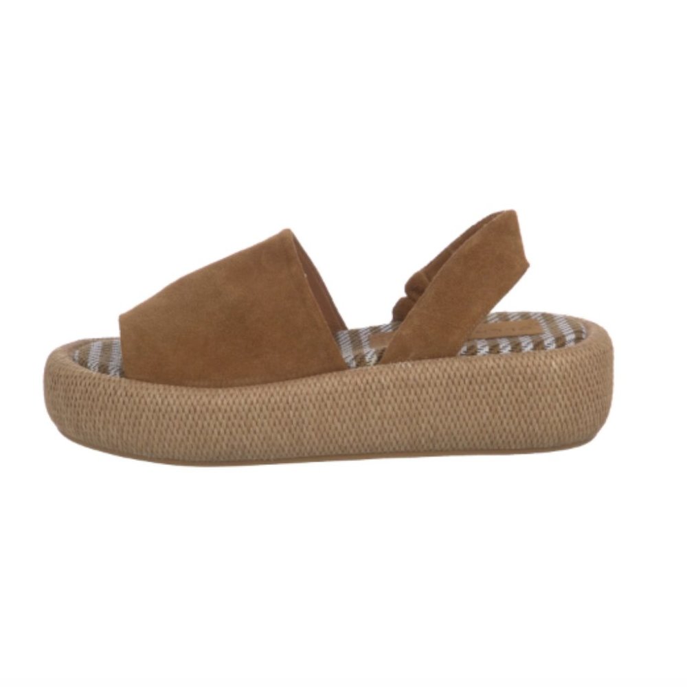 NWT Robert Clergerie Ariellec Flatform Espadrille Suede Sandal MSRP $595